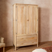 Sri Mango Wood Wardrobe from Nkuku
