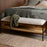 Sanja Cotton Upholstered Bench