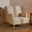 Zairya Jute and Cotton Armchair, Natural & Rust