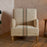Zairya Jute and Cotton Armchair, Natural & Rust