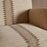 Zairya Jute and Cotton Armchair, Natural & Rust