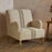 Zairya Jute and Cotton Armchair, Natural & Rust