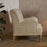 Zairya Jute and Cotton Armchair, Natural & Rust
