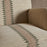 Zairya Jute and Cotton Armchair, Natural & Rust