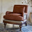 Abe Linen Deconstructed Armchair, Rust