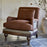 Abe Linen Deconstructed Armchair, Rust