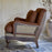 Abe Linen Deconstructed Armchair, Rust