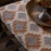 Yalin Upholstered Ottoman, Rust