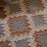 Yalin Upholstered Ottoman, Rust
