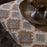 Yalin Upholstered Ottoman, Rust
