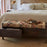 Barir Mango Wood Upholstered Storage Bench