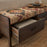 Barir Mango Wood Upholstered Storage Bench