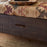 Barir Mango Wood Upholstered Storage Bench