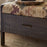 Barir Mango Wood Upholstered Storage Bench