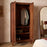 Anbu Acacia Wardrobe, Washed Walnut