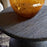 Vivan Grooved Side Table, Charcoal