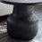 Vivan Grooved Side Table, Charcoal