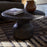 Vivan Grooved Coffee Table, Charcoal