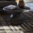 Vivan Grooved Coffee Table, Charcoal