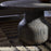 Vivan Grooved Coffee Table, Charcoal