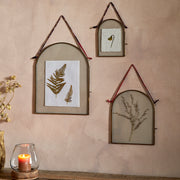 Kiko Antiqued Brass Arch Frames from Nkuku