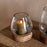 Ika Mango Wood & Recycled Glass Lantern, Candle Holder
