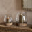 Ika Mango Wood & Recycled Glass Lantern, Candle Holder