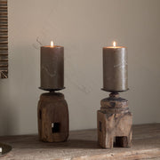 Rana Reclaimed Wood Candle Holder