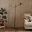Thenkara Directional Floor Lamp, Antique Brass