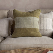 Mayla Cushion Cover, Olive Green