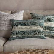 Padal Woven Cushion Cover, Green