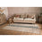 Zairya Jute & Cotton Rug, Sea Foam