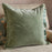 Menmai Velvet Cushion Cover, Eucalyptus