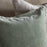 Menmai Velvet Cushion Cover, Eucalyptus