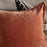 Menmai Velvet Cushion Cover, Cinnamon