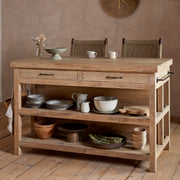 Tivu Reclaimed Wood Kitchen Island