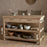 Tivu Reclaimed Wood Kitchen Island, Natural Wood
