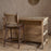 Tivu Reclaimed Wood Kitchen Island, Natural Wood