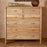 Sri Mango Wood Chest of Drawers, Natural Finish