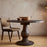 Laya Carved Dining Table, Chocolate Brown, Small