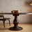 Laya Carved Dining Table, Chocolate Brown, Large