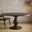 Nkuku Laya Carved Dining Table, Chocolate Brown