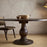 Nkuku Laya Carved Dining Table, Chocolate Brown