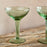 Yala Hammered Champagne Coupe (Set of 4), Sage Green
