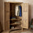 Iya Reclaimed Wood Wardrobe, Natural Finish