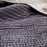 Nidra Velvet & Linen Bedspread, Charcoal