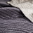 Nidra Velvet & Linen Bedspread, Charcoal