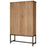 Nirvi Mango Wood and Iron Cabinet