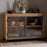 Nirvi Mango Wood and Iron Sideboard