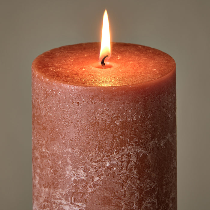 Food Scented Pillar Candle Décor Candles Handmade Scented Pillar Candle - African Rain Scent, Rustic Home Decor, 7x15cm, Blue Color, Wax Blend Handmade Pillar Candle Décor Candles - Foto 6